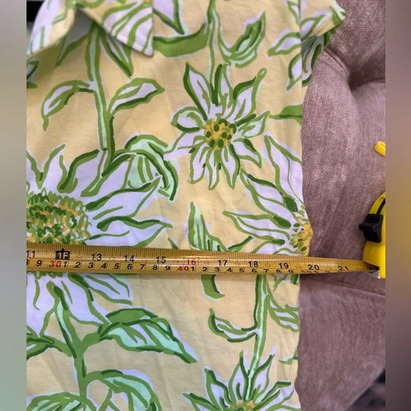 Lilly Pulitzer Yellow and Green Floral Midi Dress - Picture 11 of 14